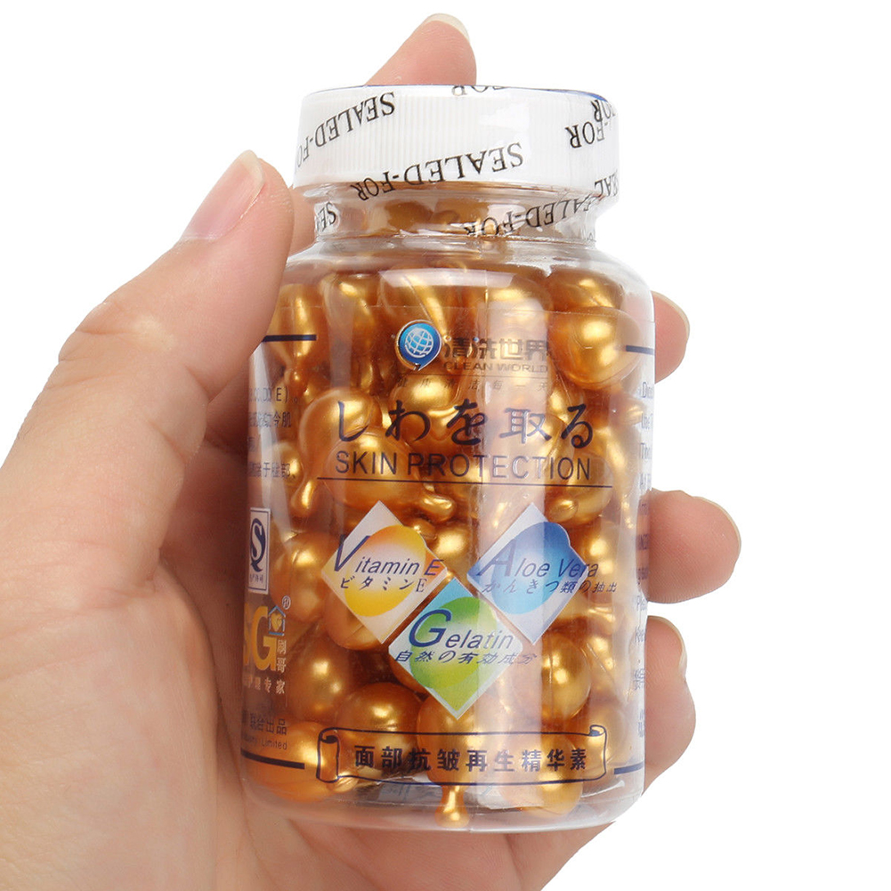 Chai Tinh Chất 90 Viên Chống Nếp Nhăn Tránh Lão Hóa Dưỡng Ẩm Chăm Sóc Da Mặt