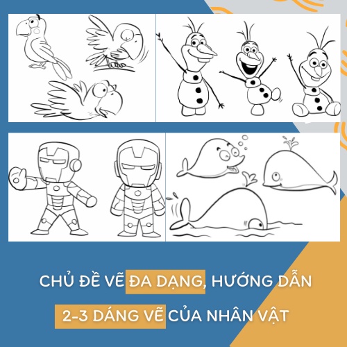 Khoá học VẼ THẾ GIỚI HOẠT HÌNH CHO BÉ