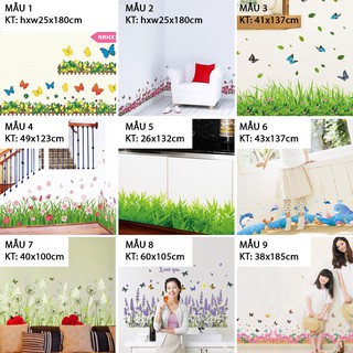 Decal giấy dán tường decal dán chân tường