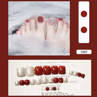 Móng chân giả kèm keo hộp 24 móng Kinakino phukienlamdep