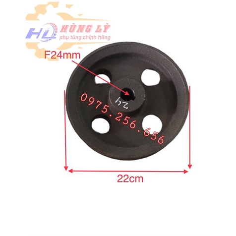 Puly 24*220mm 2 rãnh B puly các loại phụ tùng Hùng Lỳ