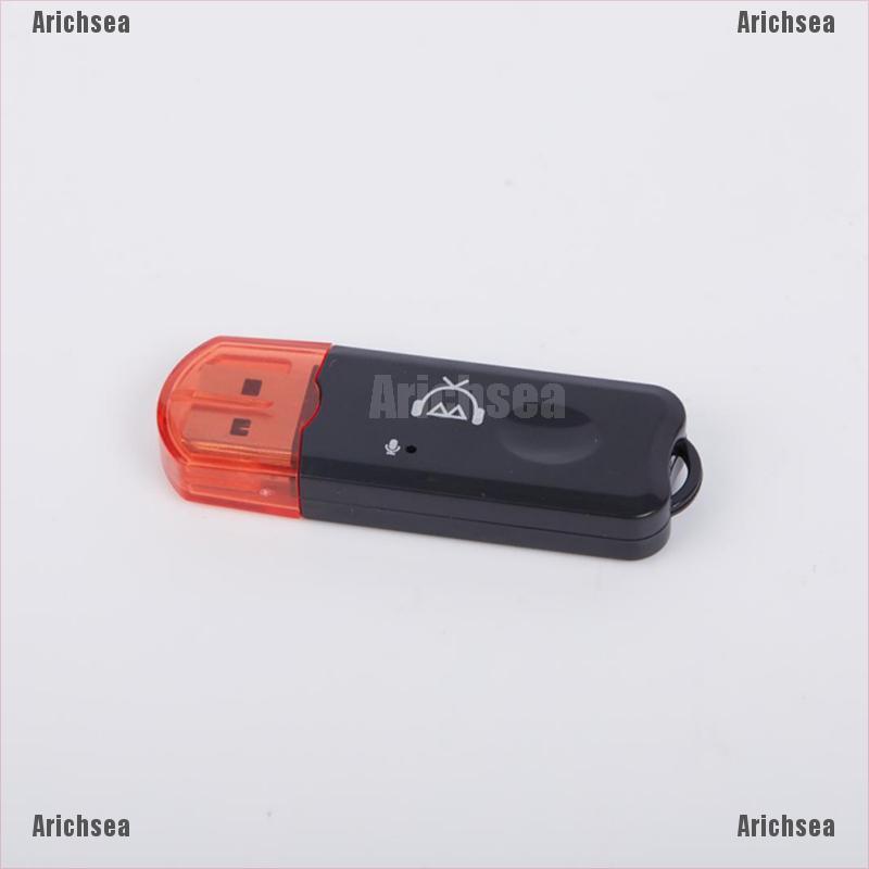 Arichsea USB Bluetooth Music Stereo Wireless Audio Receiver Adapter 3.5mm Home Car PC AUX