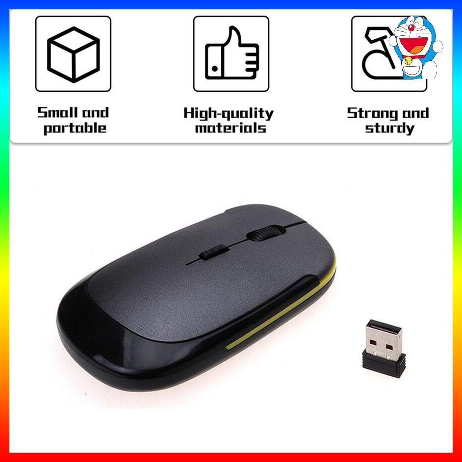 ⚡Chuột quang không dây USB siêu mỏng 2,4 GHz dành cho máy tính xách tay Laptop | BigBuy360 - bigbuy360.vn