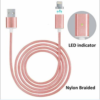Cáp Sạc Nam Châm Dạng Dây Bện Cho Iphone Android