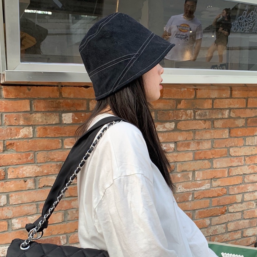 Nón Tai Bèo Màu Trơn Dễ Phối Đồ Thời Trang Mùa Thu Cho Nữ