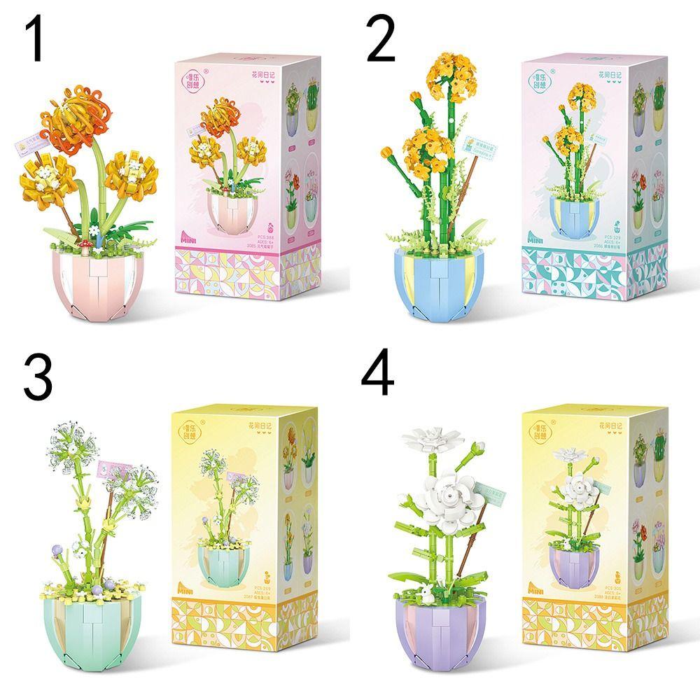 Mô Hình Đồ Chơi Lắp Ráp Bình Hoa 3D Trang Trí Nhà Cửa