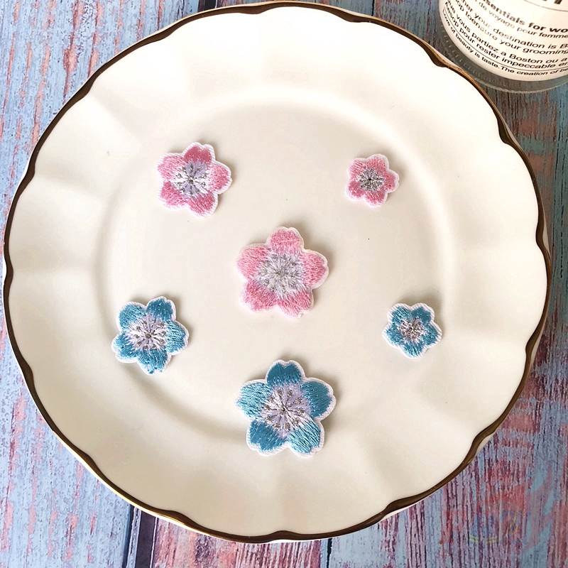 Set 1 / 3 Miếng Dán Ủi Quần Áo Hình Hoa Anh Đào Lãng Mạn