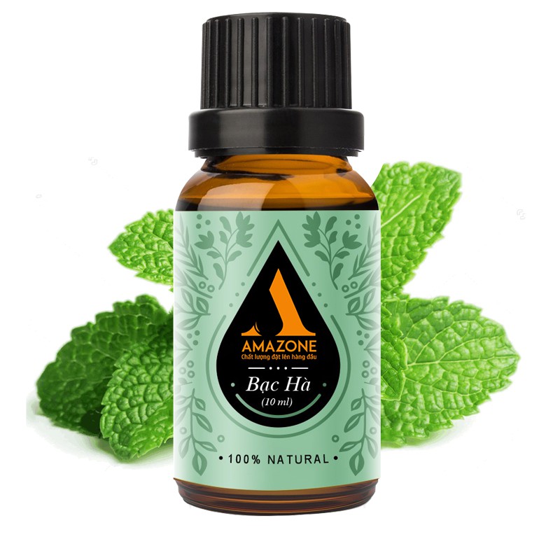 Tinh dầu bạc hà Amazone 10ml, Tinh dầu thiên nhiên, nguyên chất, tinh dầu khử mùi, diệt khuẩn, tinh dầu