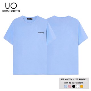 Áo Thun Tay Ngắn Nam Nữ Unisex form suông URBAN OUTFITS In Thứ ATR03 100 cotton