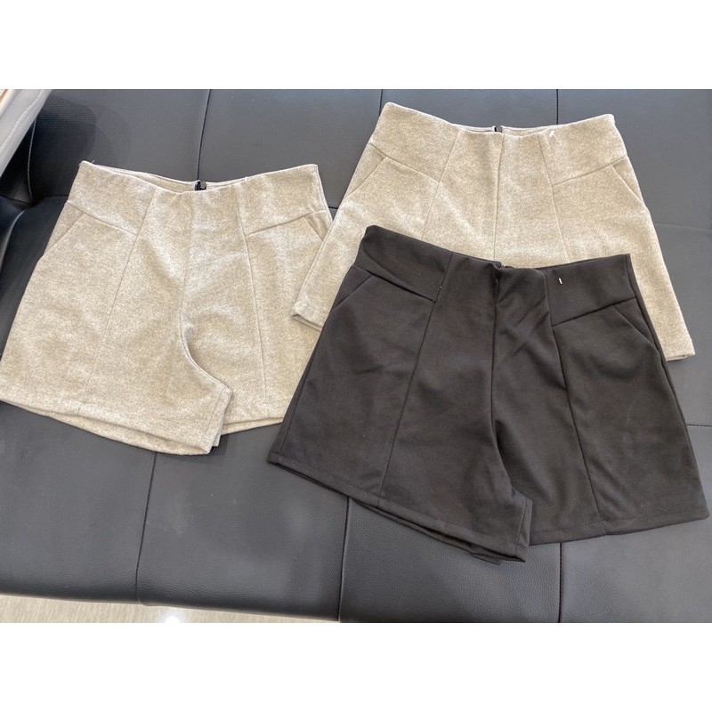 Quần Short Dạ Lưng Cao mềm dày đẹp ấm
