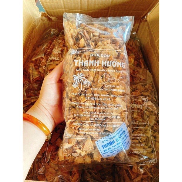 500Gr Dừa Sấy Giòn Làm Toping, Nấu chè, Kem, Trộn Granola...