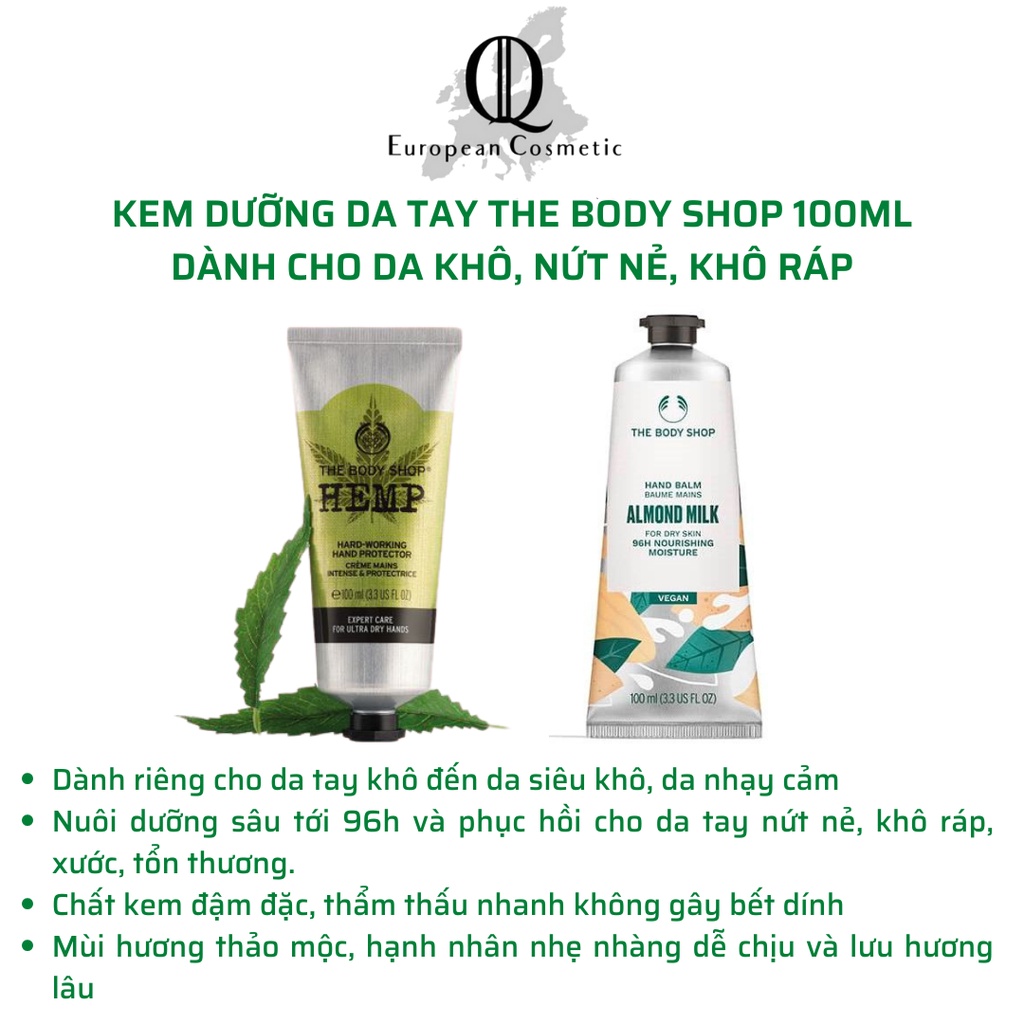 Kem dưỡng da tay the body shop hand cream 100ml