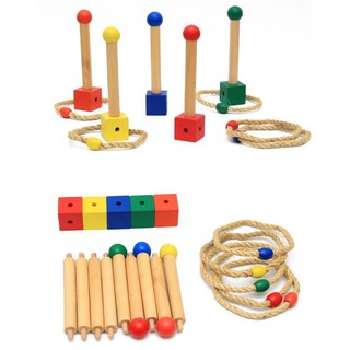 Ném cọc  Ném vòng - giáo cụ Montessori (Throw ring)