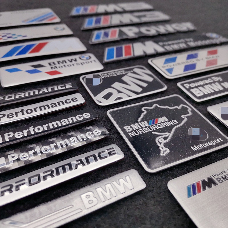 FENDER Miếng Dán Logo BMW Bằng Nhôm Trang Trí Xe Hơi