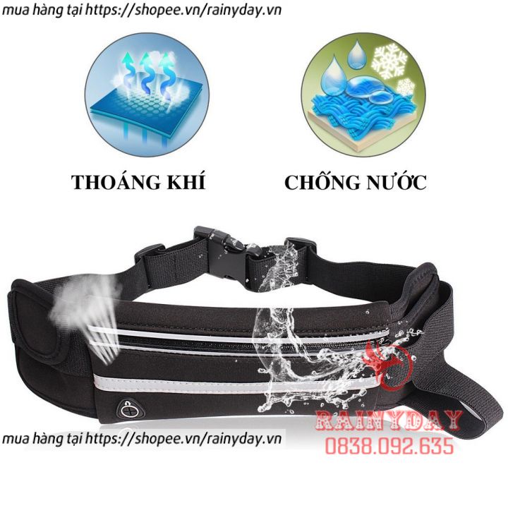 Túi đeo hông ngang bụng đai chạy bộ tập thể dục thể thao cho nam nữ đựng điện thoại chống nước | BigBuy360 - bigbuy360.vn