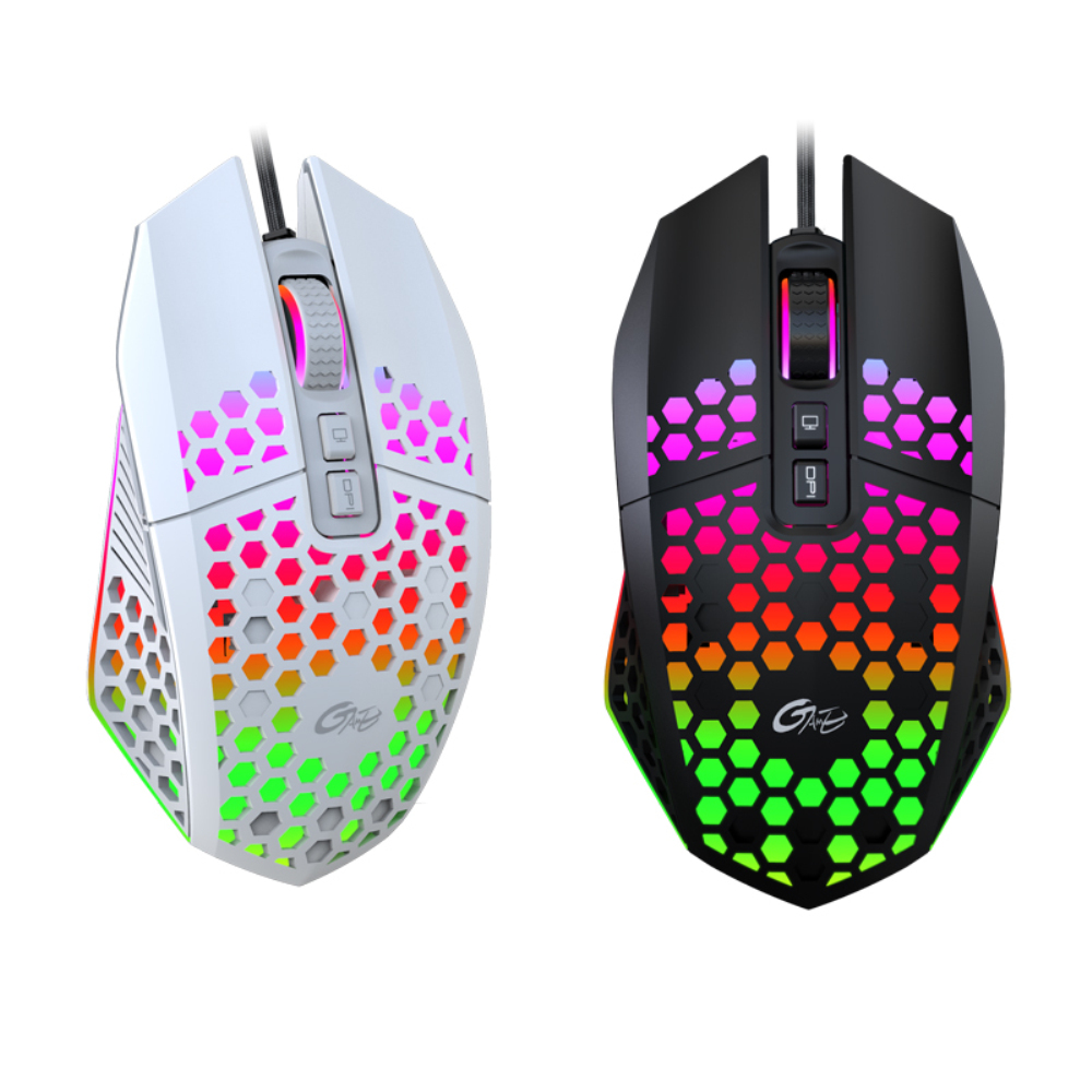 【Ready Stock】 X801 7 Buttons USB Wired Hollow Mouse 6 Speed 8000 DPI Adjustable Lighting Gaming Mouse For Computer PC Laptop 【queen2019】