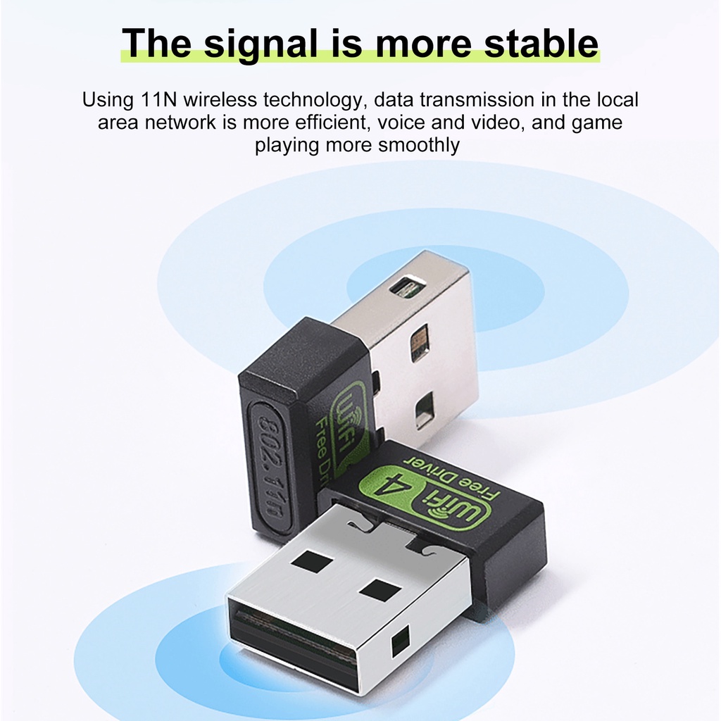Thẻ Mạng Không Dây Tốc Độ Cao 150Mbps RTL8188 Không Cần Truy Cập USB Có Ăng Ten Điều Hướng Omni