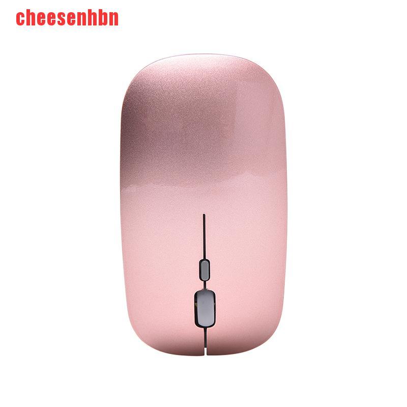 [cheesenhbn]New 2.4GHz Rechargeable Wireless Mouse Silent Button Ultra Thin USB Optical Mice