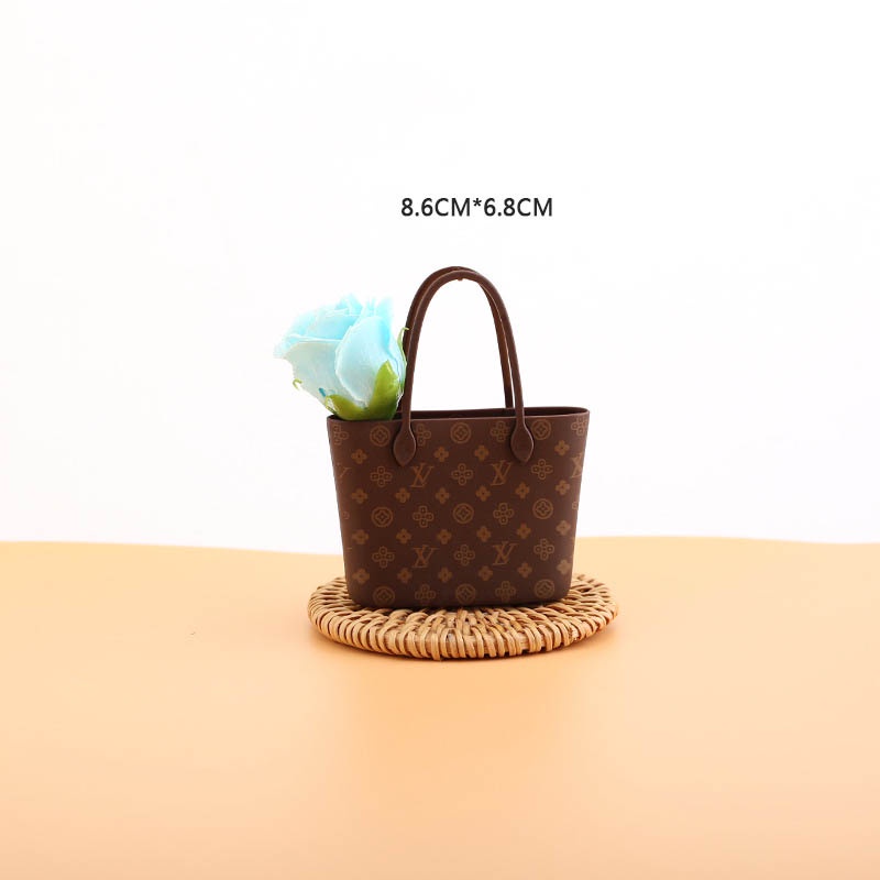 Phụ kiện trang trí bánh sinh nhật bánh kem - Mô hình túi xách trang trí bánh