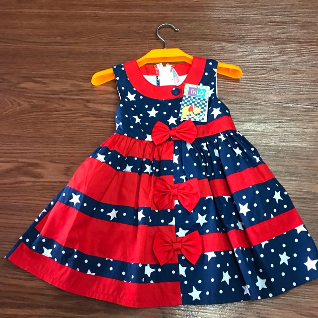 Lẻ size đầm xoè vải kate Hàn 11-12kg cột dây chít eo