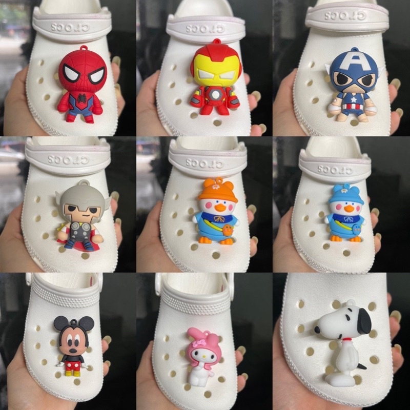 Sicker gắn dép cross siêu to khổng lô dễ thương, Mẫu mã đa dạng, Phù hợp cho mọi lứa tuổi