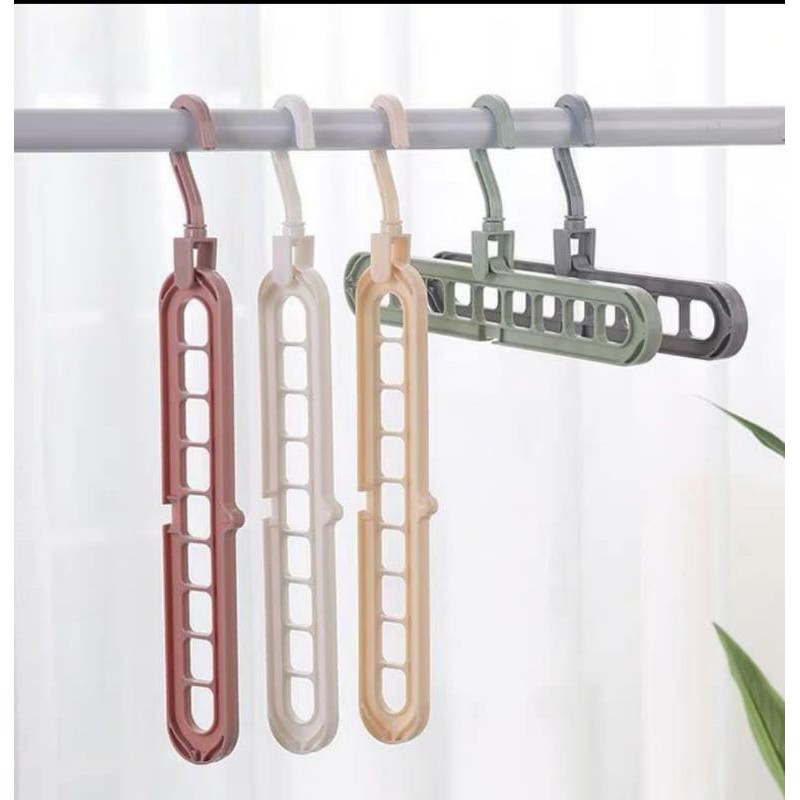 Móc treo quần áo thông minh 9 lỗ