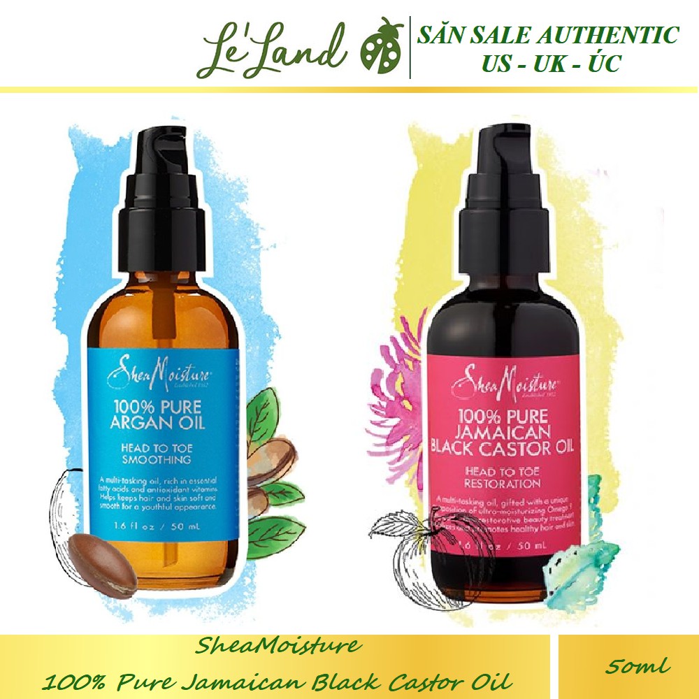 Bill US - Dầu dưỡng tóc &amp; da SheaMoisture Shea Moisture 100% Pure Jamaican Black Castor Oil 50ml