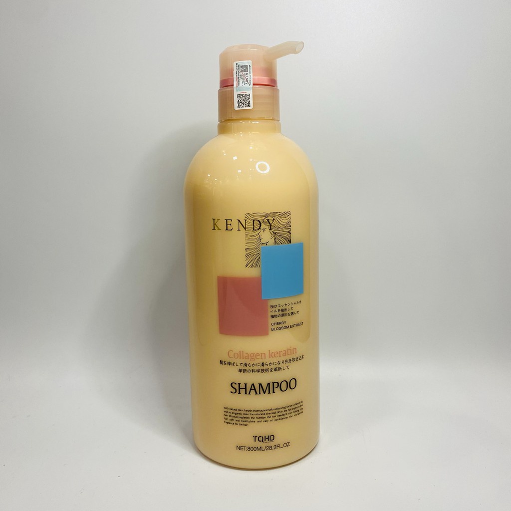 Dầu Gội+ Dầu Xả dưỡng sinh KENDY Collagen Keratin 800ml