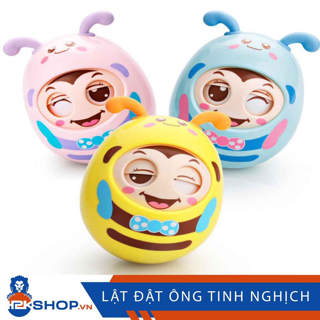 Lật Đật Đồ Chơi Chú Ong Tinh Nghịch Chớp Mắt Có Nhạc Nhẹ Nhàng Cho Bé Yêu