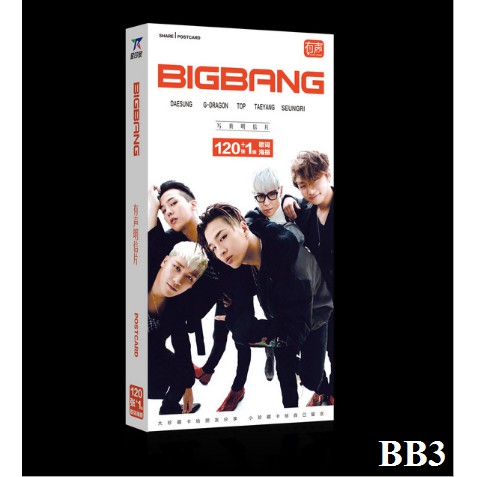 Postcard ảnh thần tượng BIGBANG GDRAGON TOP