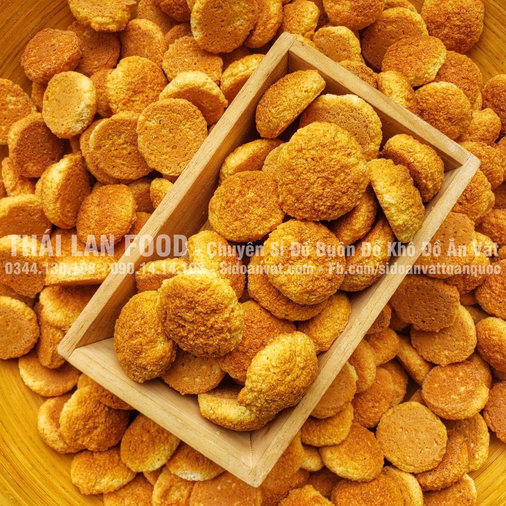 Bánh Dừa Sữa Nướng (Bánh Dừa Đá Hột Gà) Lon 250Gram