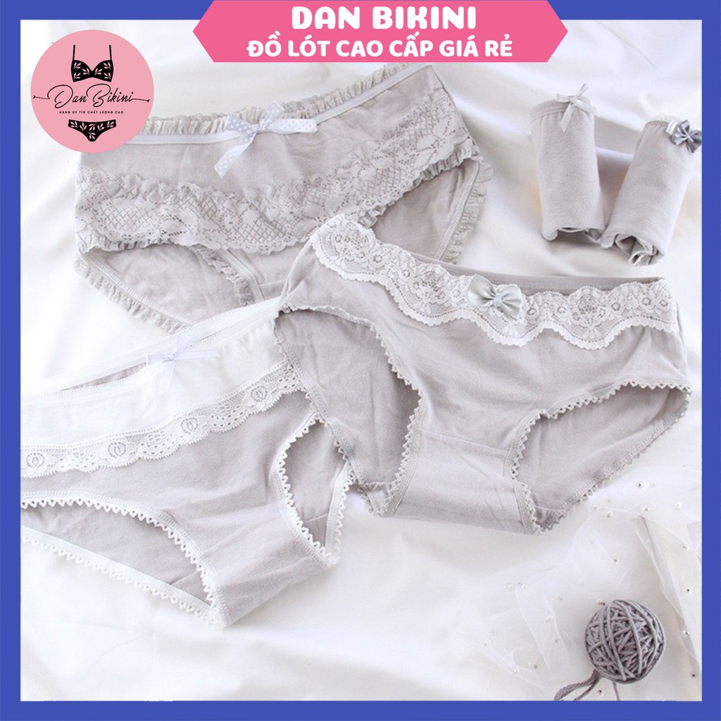Quần Lót Nữ Rẻ Đẹp ❤️FREESHIP❤️ Quần Lót Nữ Cotton tông xám kháng khuẩn ❤️ Quần Lót nữ tính gợi cảm tôn dáng mã XAM5