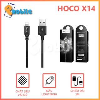Cáp sạc nhanh Iphone Hoco X14 dài 1m- Đầu Lightning 2A