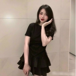 Áo phông crotop rút eo