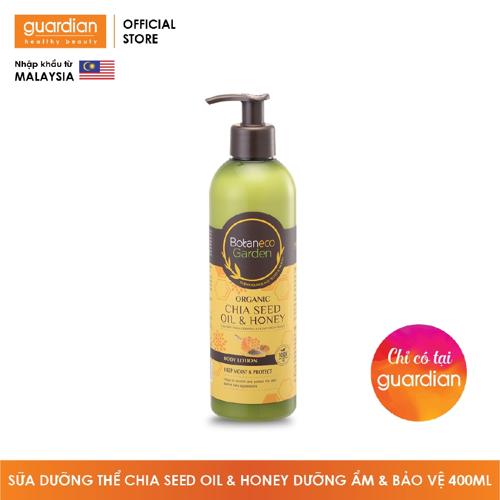Sữa dưỡng thể Botaneco Garden Chia seed & Honey dưỡng ẩm sâu và bảo vệ (400ml) | BigBuy360 - bigbuy360.vn