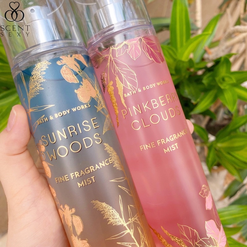 Xịt thơm cơ thể Bath &amp; Body Works - Sunrise Woods/ Pinkberry Clouds (246mL)