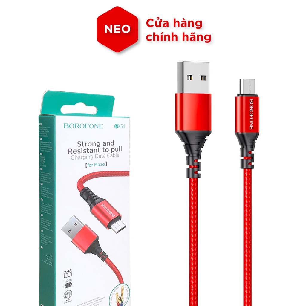 Cáp sạc nhanh Micro Borofone BX54
