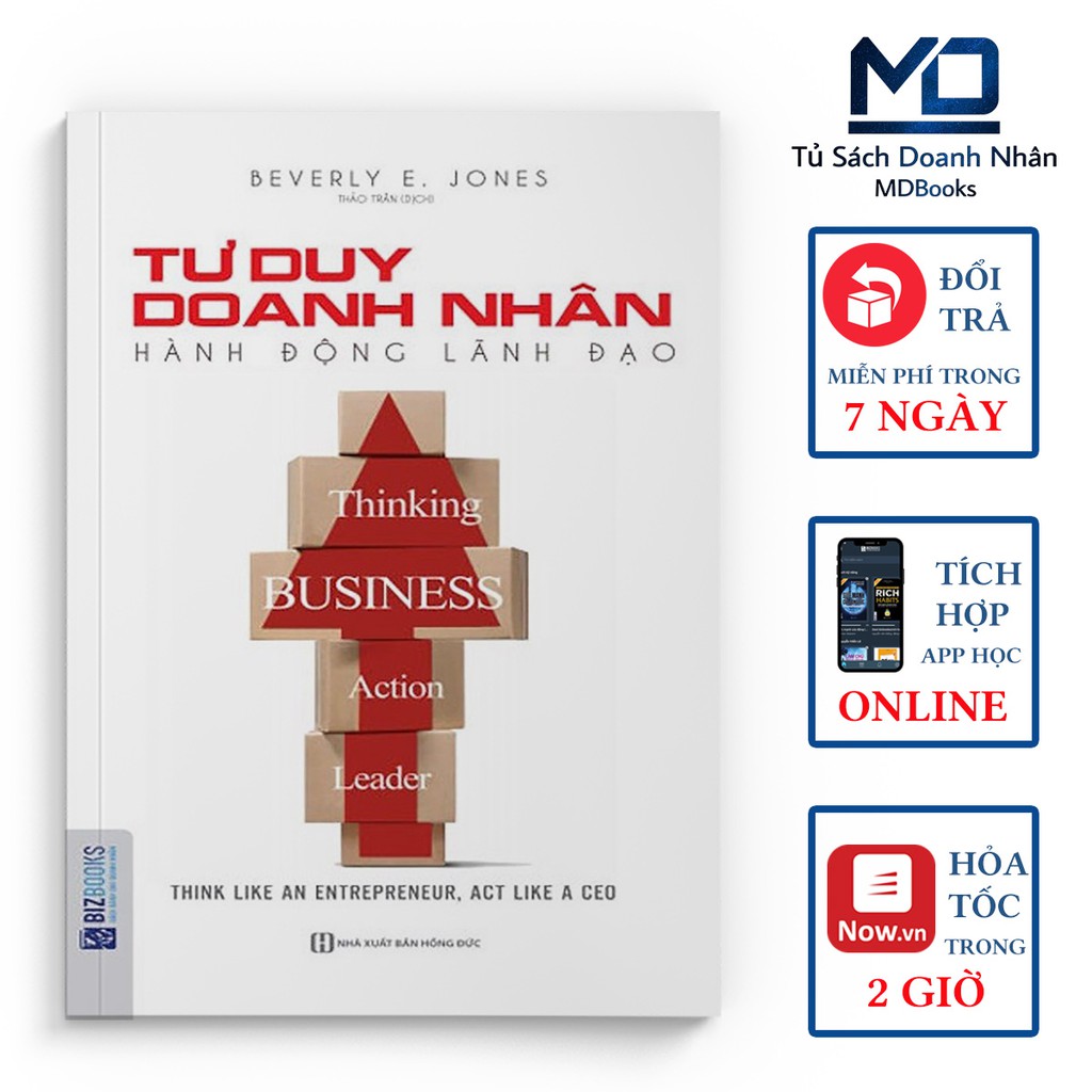 Sách - Tư Duy Doanh Nhân, Hành Động Lãnh Đạo – Kỹ Năng Lãnh Đạo Và Quản Lý – Trải Nghiệp Kèm App Online