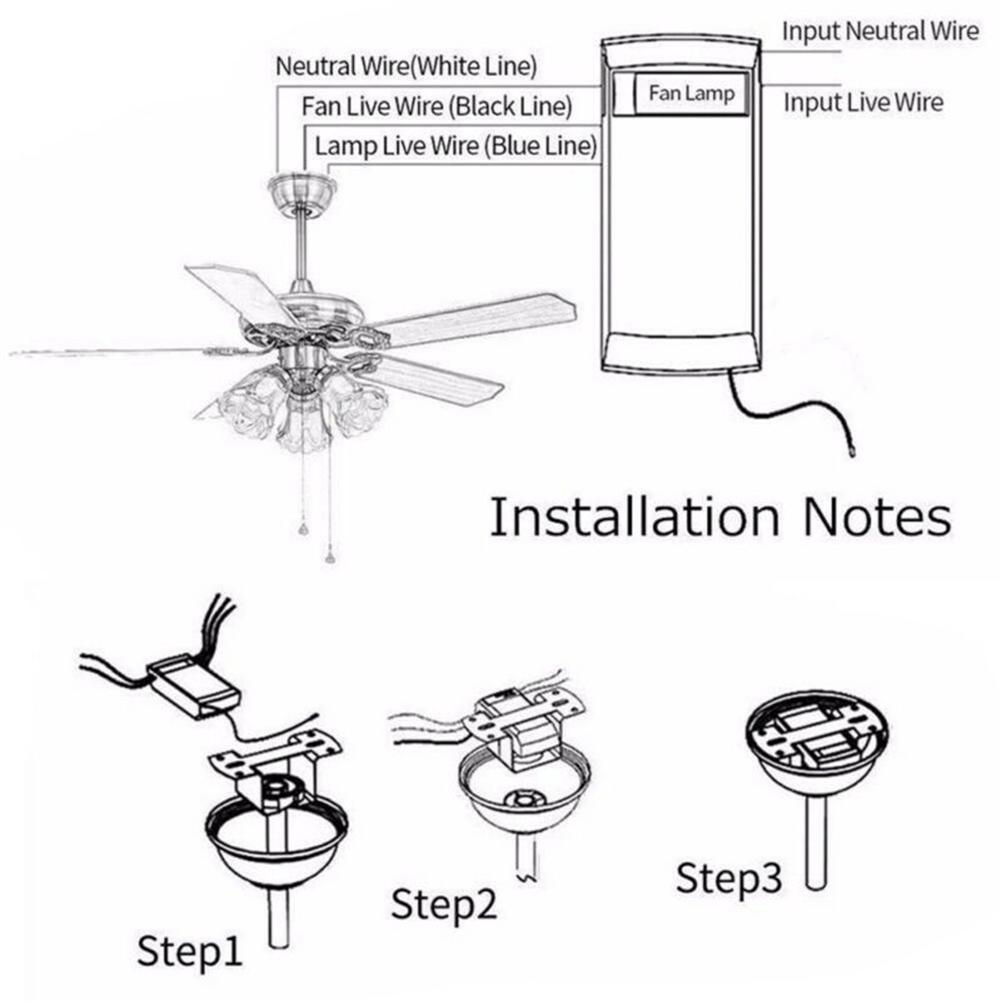 Remote điều khiển quạt trần nhà không dây