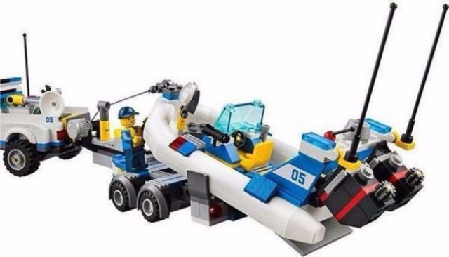 Bộ Lego Urban City Police 10421 Tàu tuần dương cảnh sát