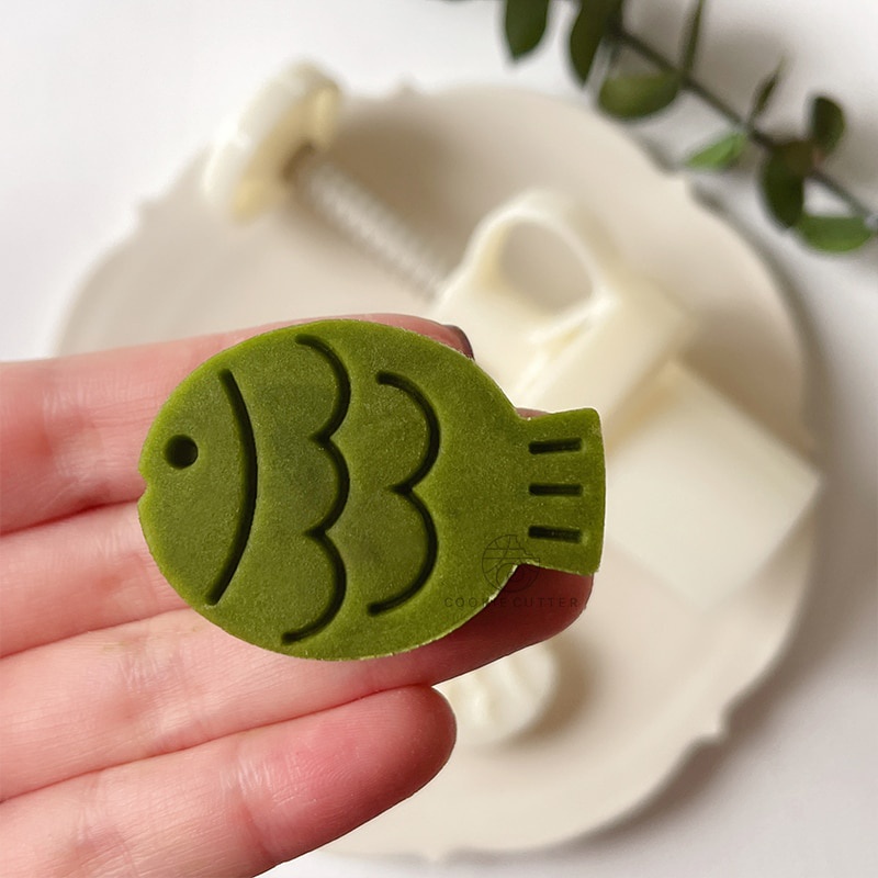 20-30g cá trung thu khuôn 3D DIY có thể tái sử dụng trang chủ bánh đậu xanh bánh nhật và hạt nướng sữa ABS nhựa