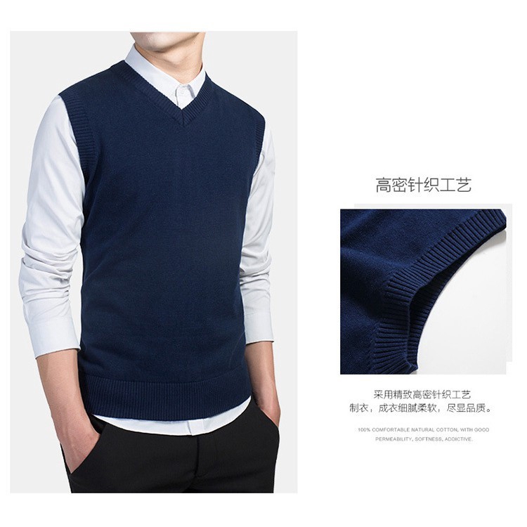 New Men's Knit Vest Cotton  Sleeveless Vest 745 | BigBuy360 - bigbuy360.vn