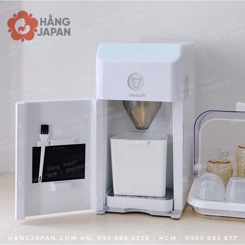 Máy pha sữa Niucun Pro 2023 có tiệt trùng UV thông minh, sấy khô, pha được tất cả các loai sữa từ 35-70 độ