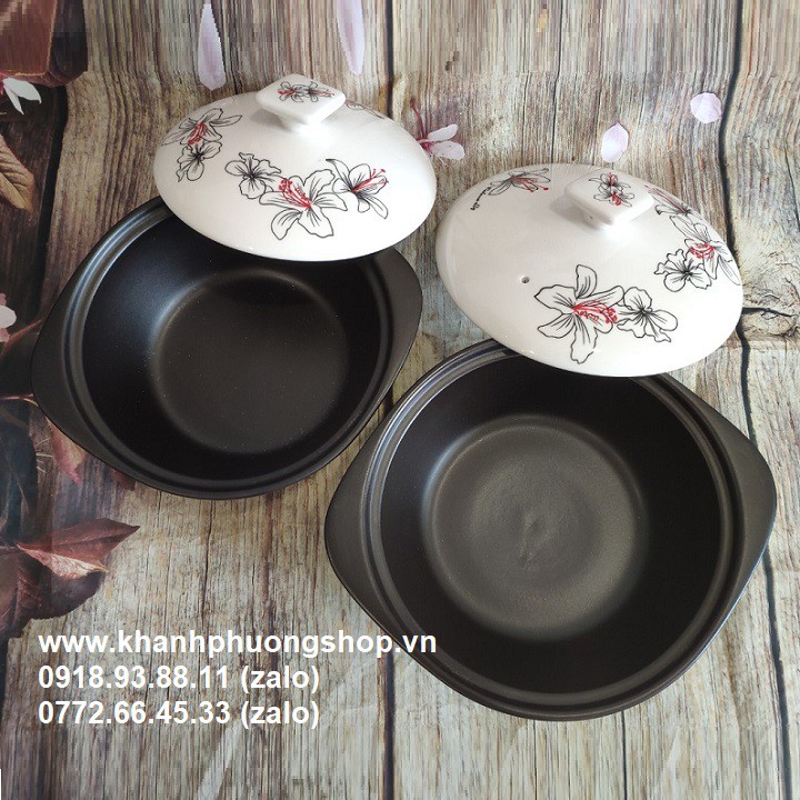 Nồi sứ kho cá - nồi sứ
