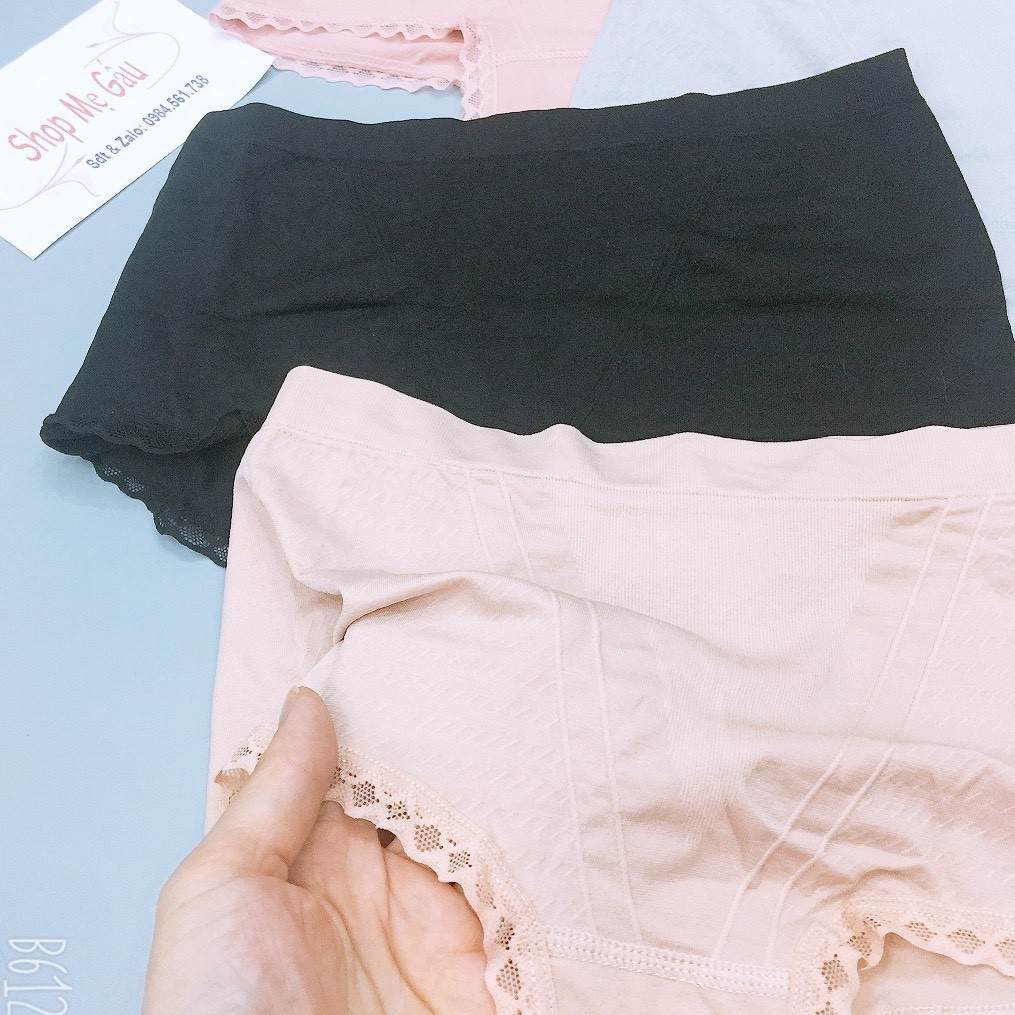 Quần lót đùi cotton nhật kháng khuẩn co giãn 4 chiều,nâng mông, mềm mịn thoáng mát cho chị e từ 45- 65kg