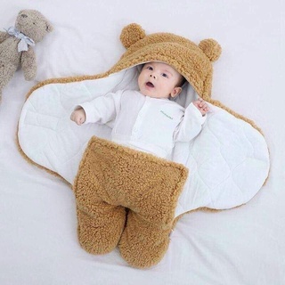 Ủ gấu lông cừu có chân cho bé sơ sinh(Loại 1)