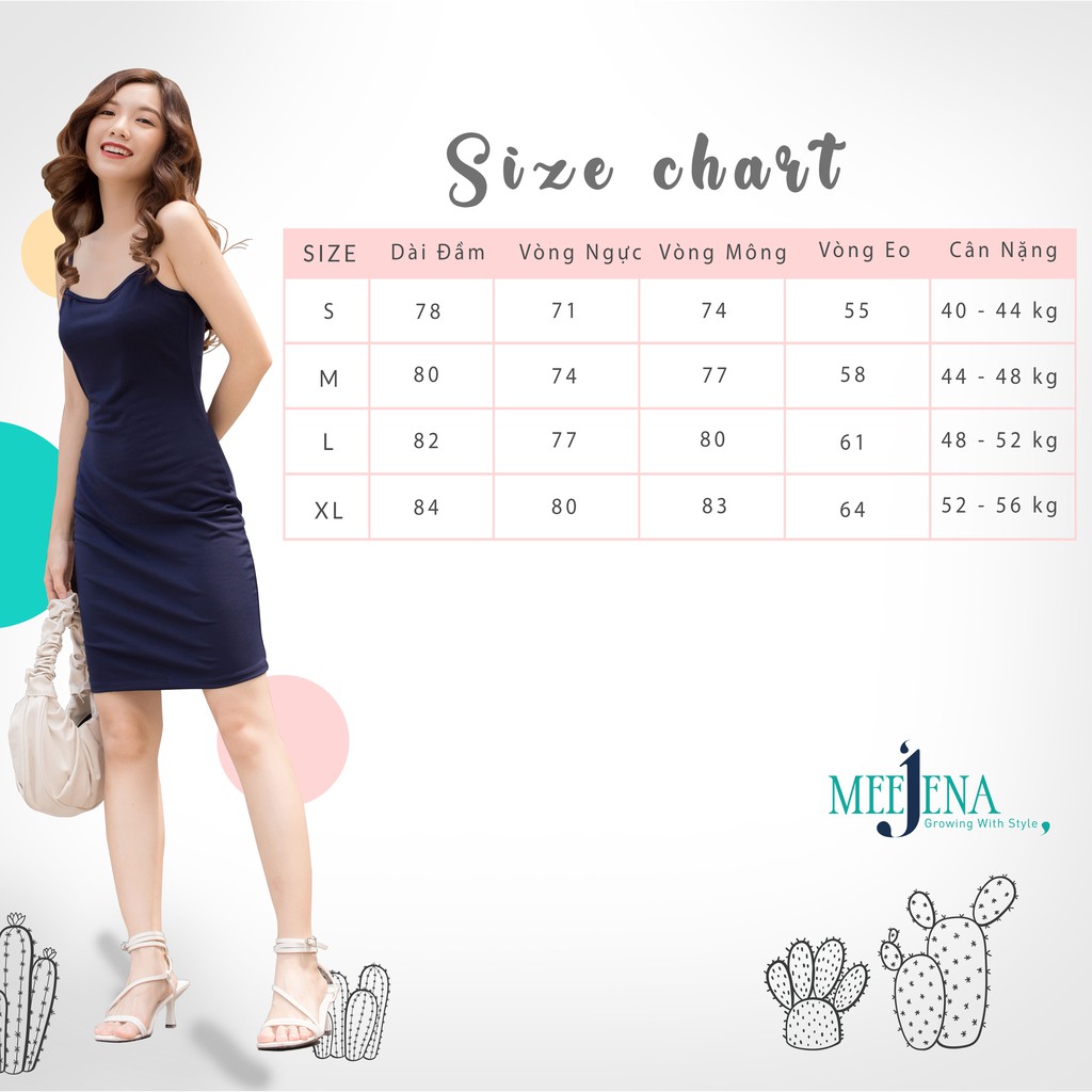 [Mã FABRR5501 giảm 100% đơn 0Đ] Đầm Body Nữ Ôm 3 Màu Trơn 42-53 kg Vải Thun Co Giãn 4 Chiều MEEJENA - 1613