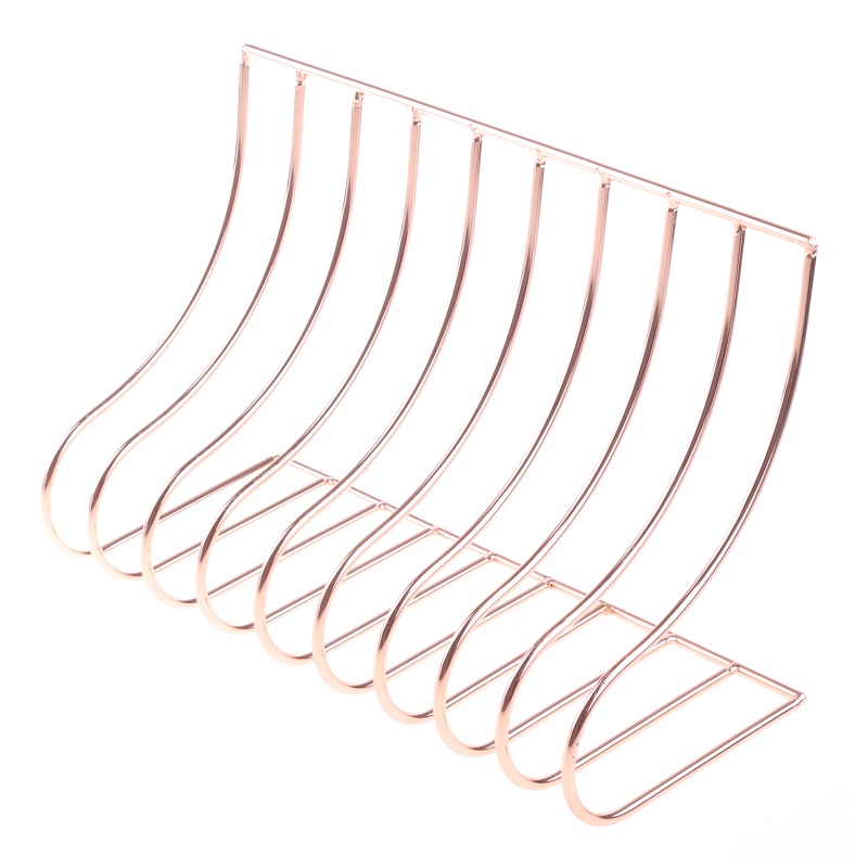 Giá Đỡ Tập Sách Bằng Sắt 10 Ngăn Phong Cách Bắc Âu