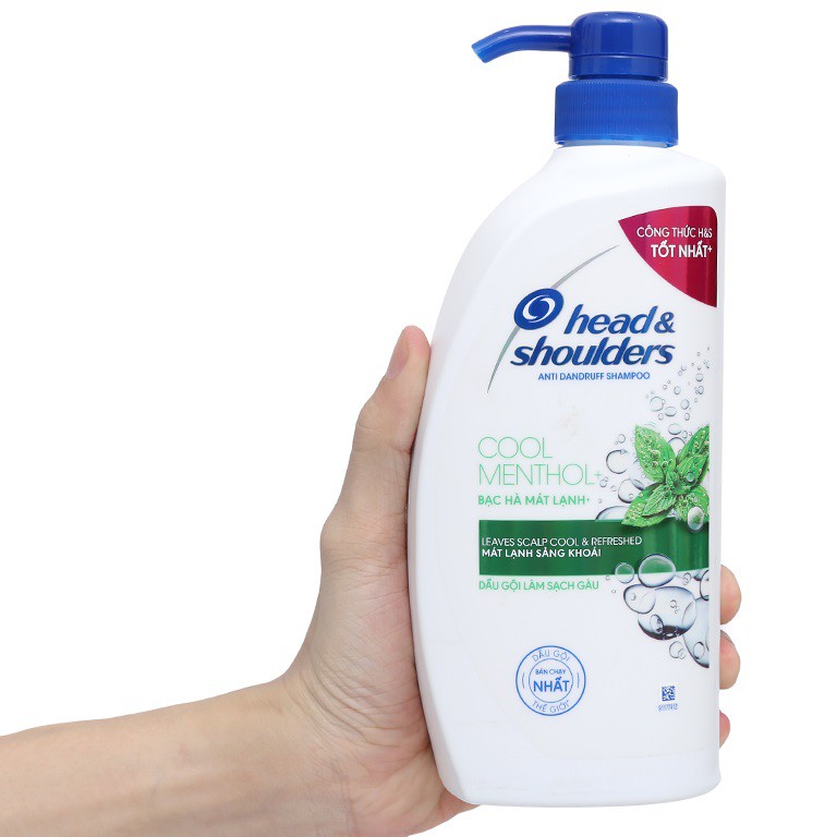 Dầu gội đầu sạch gàu Head &amp; Shoulders Bạc hà mát lạnh 350ml/625ml