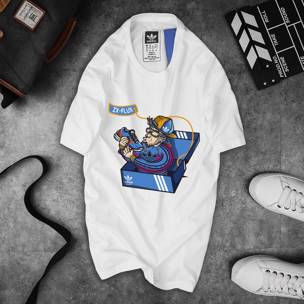 Áo Phông adidas Ngắn Tay Cho Cặp Đôi Nam Nữ 100% Cotton, Dáng Rộng Thời Trang Cỡ Lớn Phù Hợp Với Tất Cả